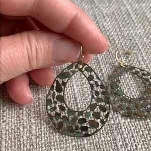 Teardrop shaped earrings